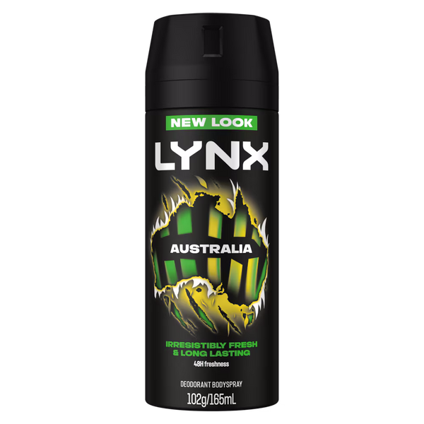 LYNX AUSTRALIA OCEAN AIR & BERGAMONT DEO 165ML
