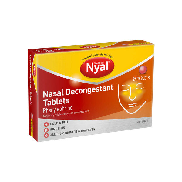 NYAL NASAL DECONGESTANT 24 TABLETS