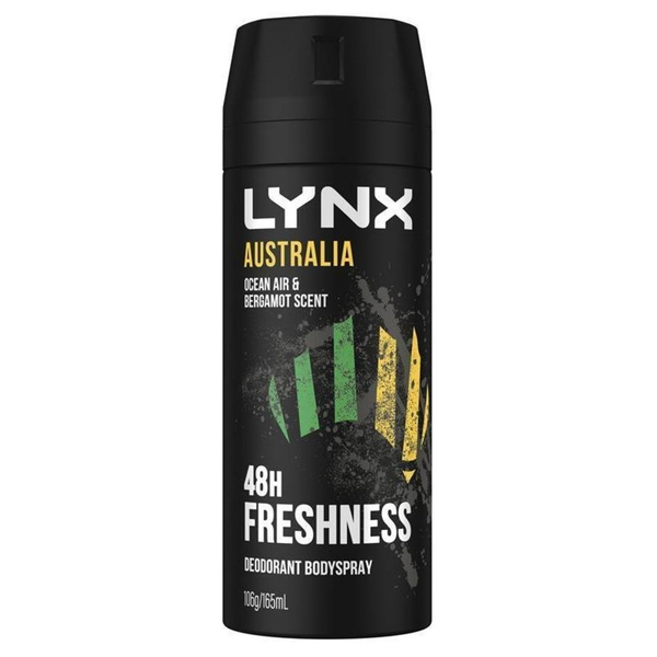 LYNX AUSTRALIA OCEAN AIR & BERGAMONT DEO 165ML