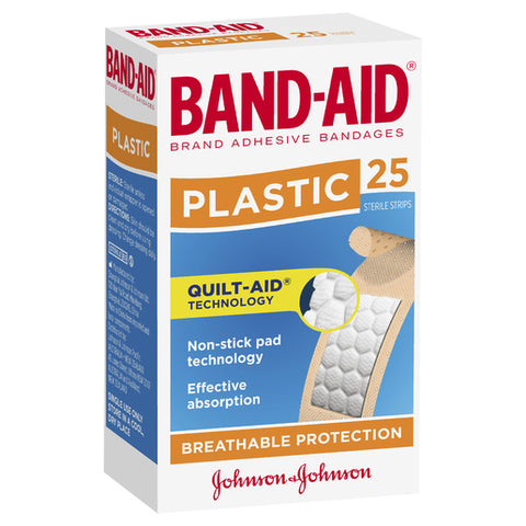 BAND-AID PLASTIC 25 STRIPS