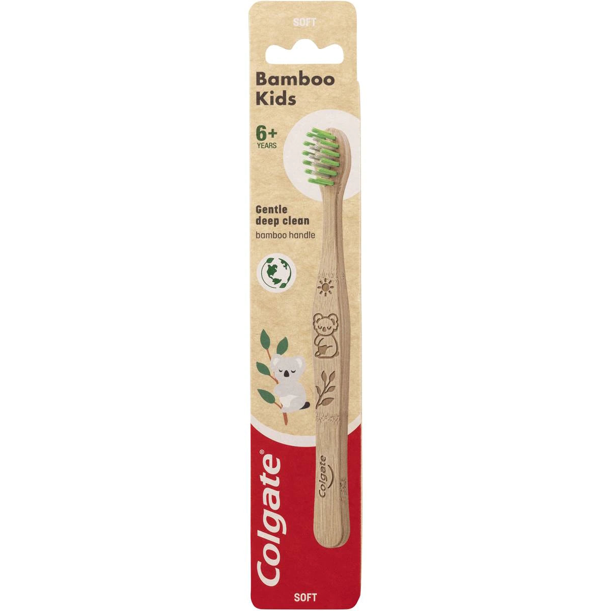 COLGATE KIDS 6+ YEARS BAMBOO GENTLE DEEP CLEAN SOFT TOOTHBRUSH