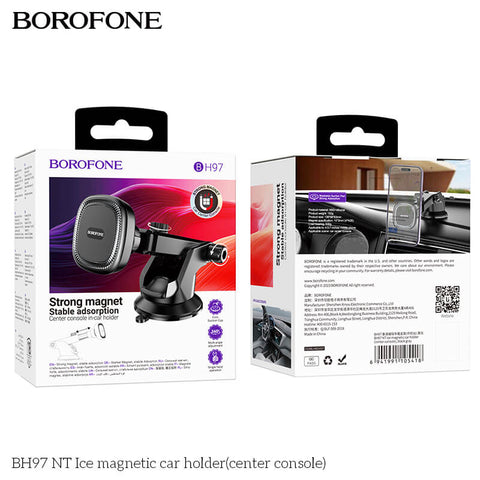 BOROFONE (BH97)MAGNETIC CAR PHONE HOLDER WINDSHIELD
