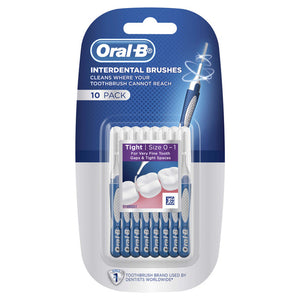 ORAL B INTERDENTAL BRUSHES 10 PK