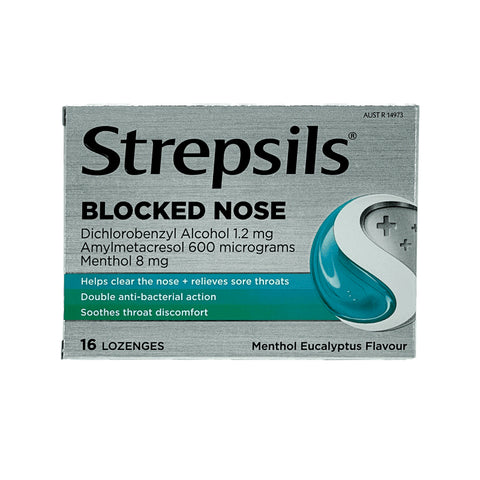 STREPSILS BLOCKED NOSE 16 LOZENGES