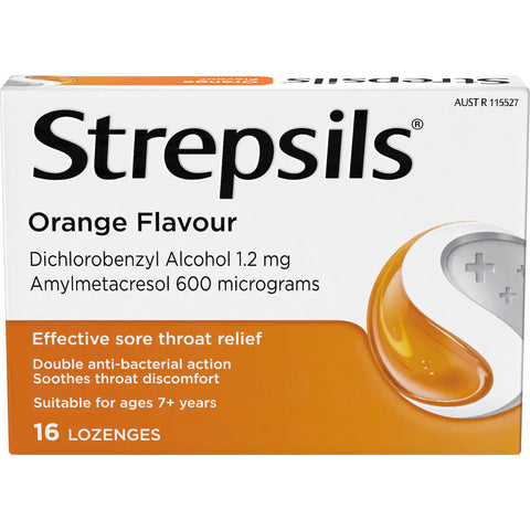 STREPSILS ORANGE 16 LOZENGES