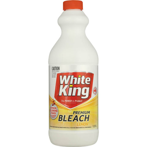 WHITE KING PREMIUM BLEACH LEMON 1.25Ltr