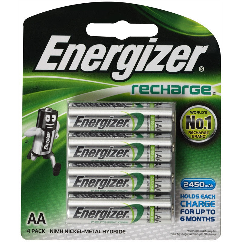 ENERGIZER RECHRGE AA 4 BATTERIES