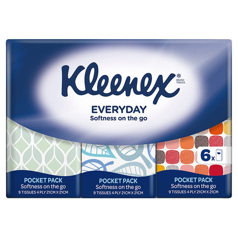 Kleenex Everyday Pocket Tisssue 6PK