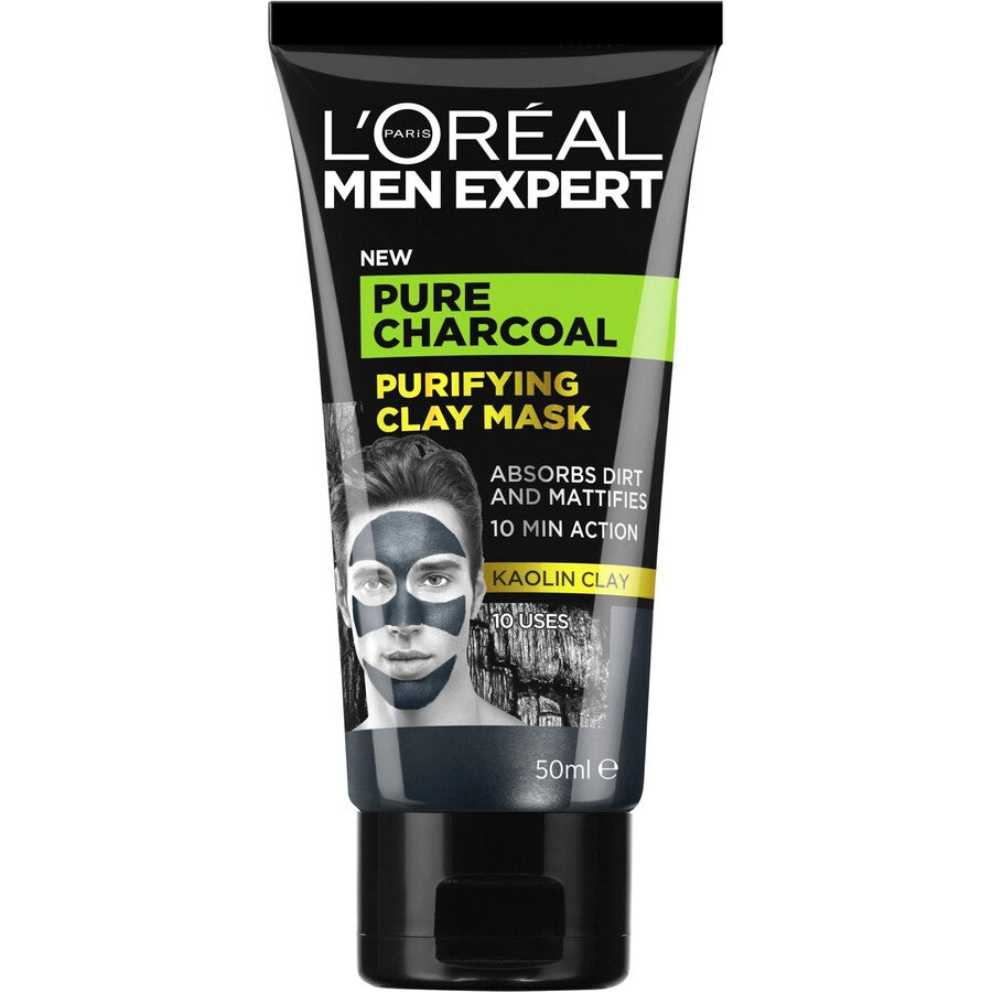 LOREAL MEN EXPERT PURIFYING CLAY MASK PURE CHARCOAL 50ML