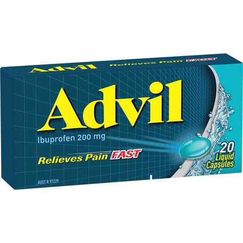 ADVIL PAIN RELIEVE 20 LIQUID CAPSULES