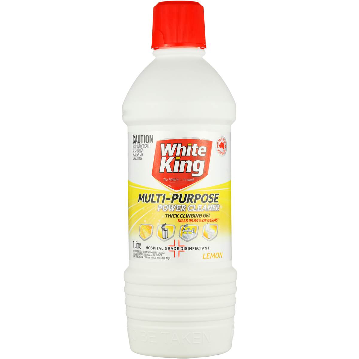 WHITE KING MULTI-PURPOSE LEMON POWER GEL 1Ltr