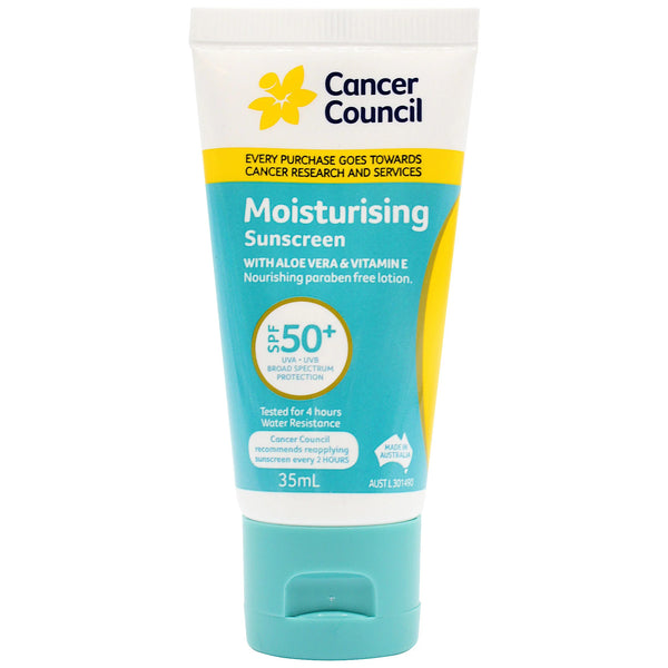 CANCER COUNCIL MOISTURISING SUNSCREEN SPF50+ 35ML