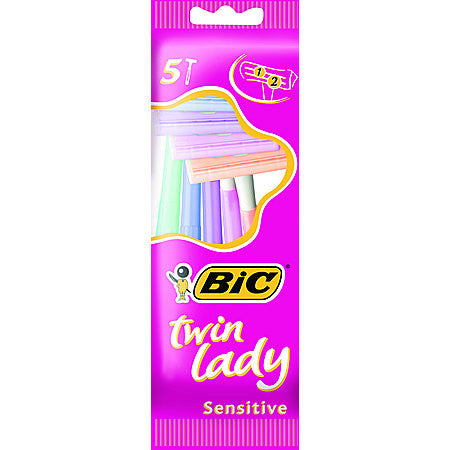 BIC TWIN LADY DISPOSABLE RAZOR 5PK