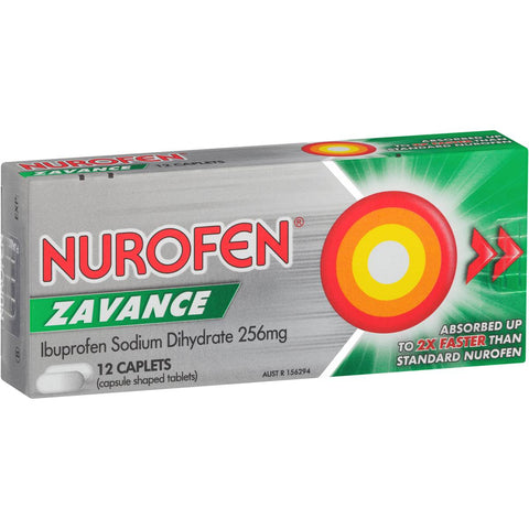 NUROFEN ZAVANCE 12 CAPLETS