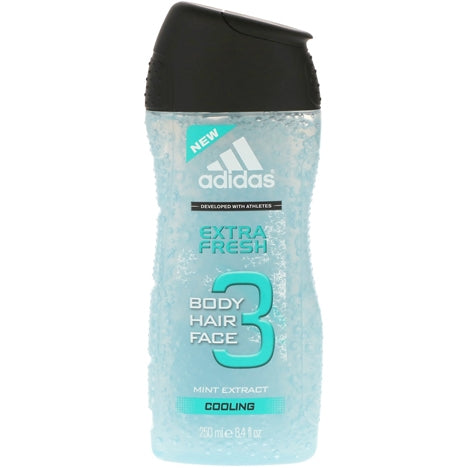ADIDAS EXTRA FRESH COOLING 3 IN 1 SHOWER GEL 250ML