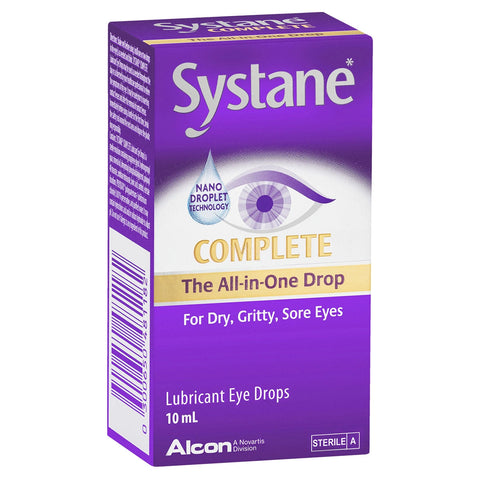 SYSTANE COMPLETE LUBRICANT EYE DROPS ALL IN ONE DRY EYE RELIEF 10ML