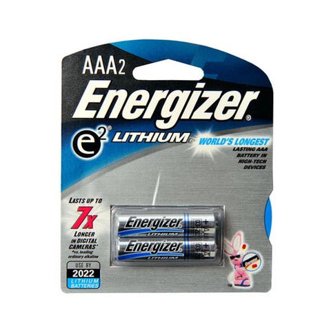 ENERGIZER LITHIUM AAA 2 BATTERIES