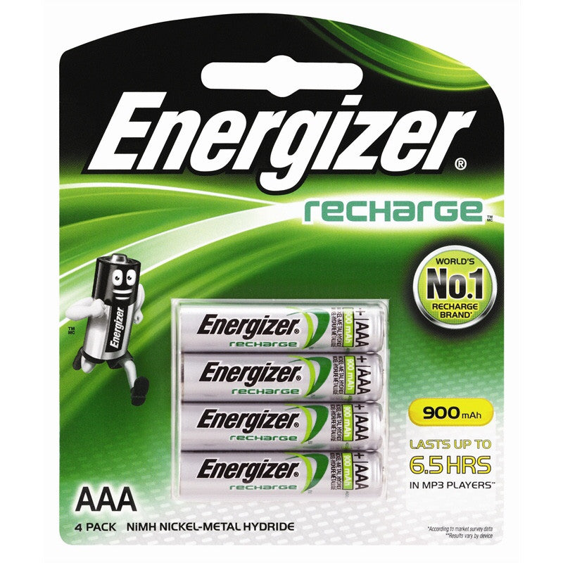 ENERGIZER RECHARGE AAA 4 BATTERIES