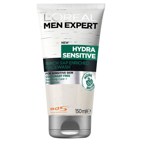 L'OREAL MEN EXPERT HYDRA SENSITIVE BIRCH SAP FACEWASH 150ML