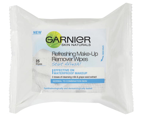 Garnier Skin Active Refreshing Waterproof Makeup Remover Wipes 25 Pk
