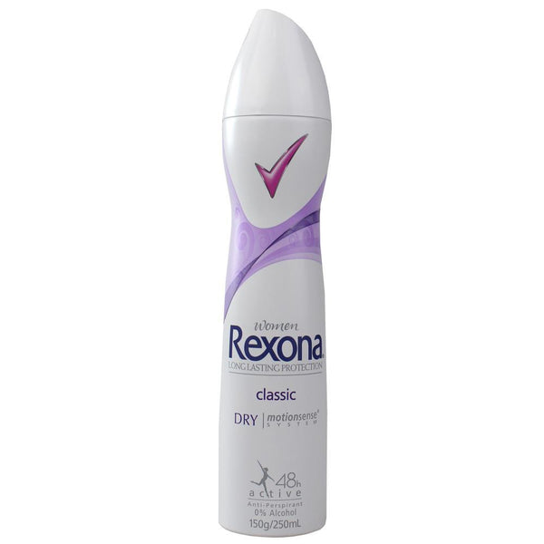 REXONA WOMENS CLASSIC DRY 48H ANTIPERSPIRANT 250ML