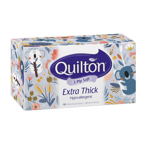 QUILTON 3PLY EXTRA THICK TISSUES 110PK