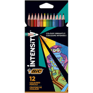 BIC INTENSITVE COLOURED PENCILS 12PK