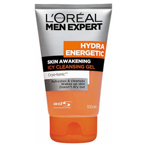 L'OREAL MEN EXPERT HYDRA ENERGETIC CRYO-TONIC CLEANSING GEL 100ML