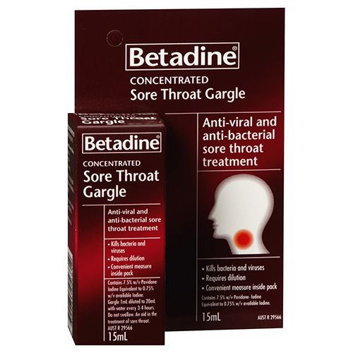 BETADINE SORE THROAT GARGLE 15ML