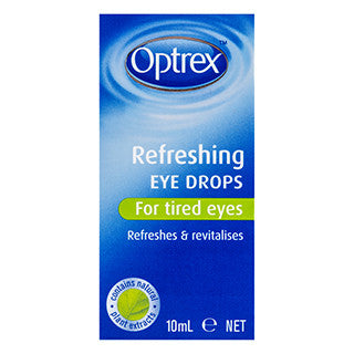 OPTREX REFRESHING EYE DROPS FOR TIRED EYES 10ML ($5.50)