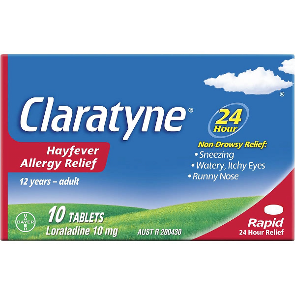 CLARATYNE HAYFEVER RAPID RELIEF 10 TABLETS