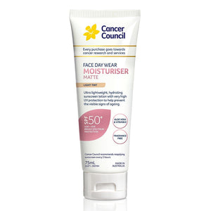 Cancer Council Face Moisturiser Matt Light SPF50+ 75ml