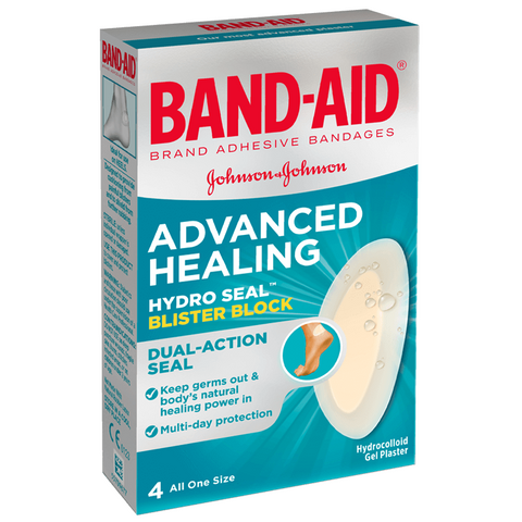 BAND-AID ADVANCED HEALING BLISTER BLOCK 4 STRIPS