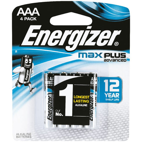 ENERGIZER MAX PLUS ADVANCED AAA 4 BATTERIES