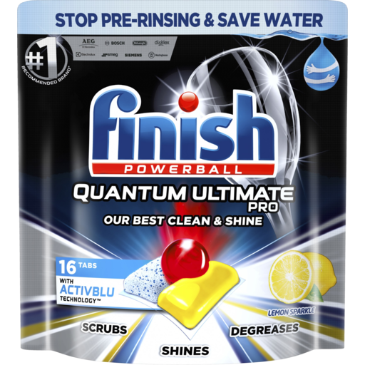 Finish Quantum Ultimate Pro Lemon Sparkle 16 Tabs