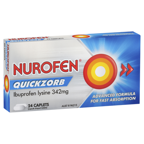 NUROFEN QUICKZORB 24 CAPLETS