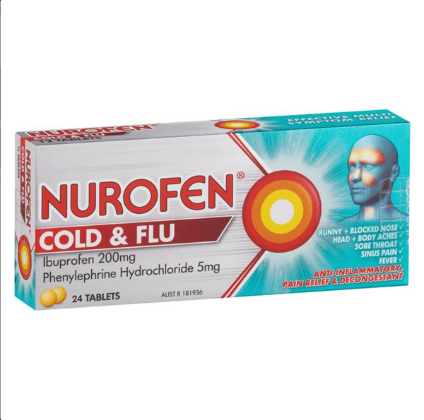 NUROFEN COLD & FLU 24 TABLETS