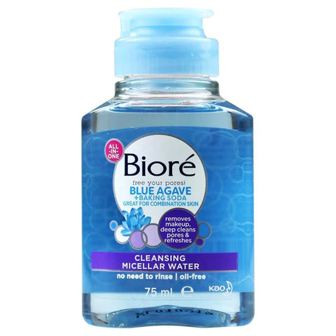 BIORE BLUE AGAVE CLEANSING MICELLAR WATER 75ML