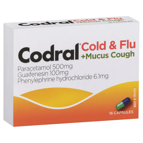 CODRAL RELIEF 6 SIGNS 16 CAPSULES