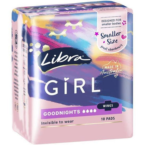 LIBRA GIRL GOODNIGHTS WINGS 10 PADS