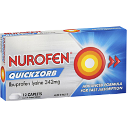 NUROFEN QUICKZORB 12 CAPLETS