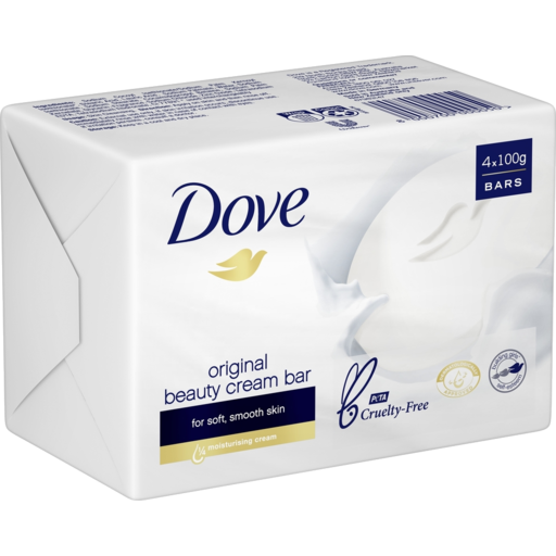 Dove White Beauty Cream Bar 4X100G