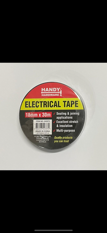 HANDY HARDWARE ELECTRICAL TAPE 18MM X 30M