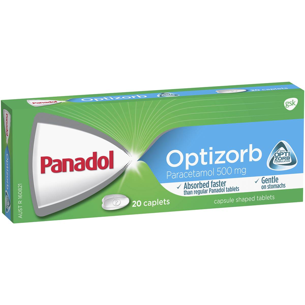 PANADOL OPTIZORB 20 CAPLETS