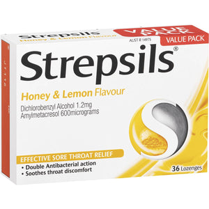 Strepsils Honey & Lemon 36 Lozenges