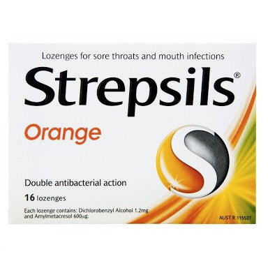 STREPSILS ORANGE 16 LOZENGES