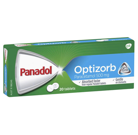 PANADOL OPTIZORB 20 TABLETS