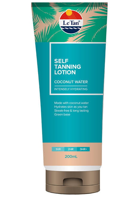 LE TAN SELF TANNING LOTION COCONUT WATER 200ML