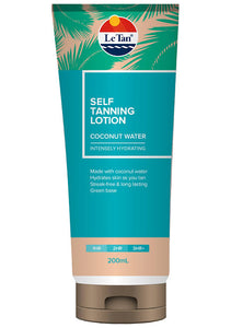 LE TAN SELF TANNING LOTION COCONUT WATER 200ML