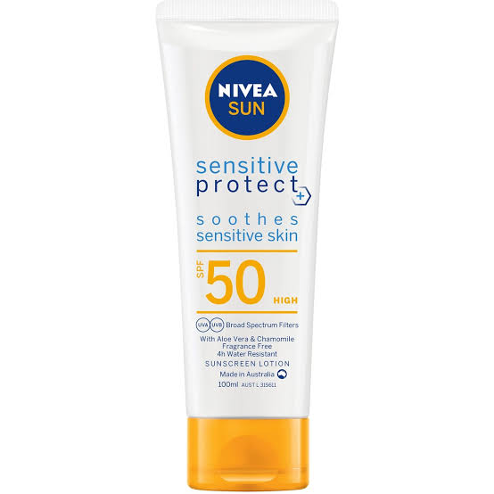 NIVEA SUN SENSITIVE PROTECT SPF50 SUNSCREEN LOTION 100ML